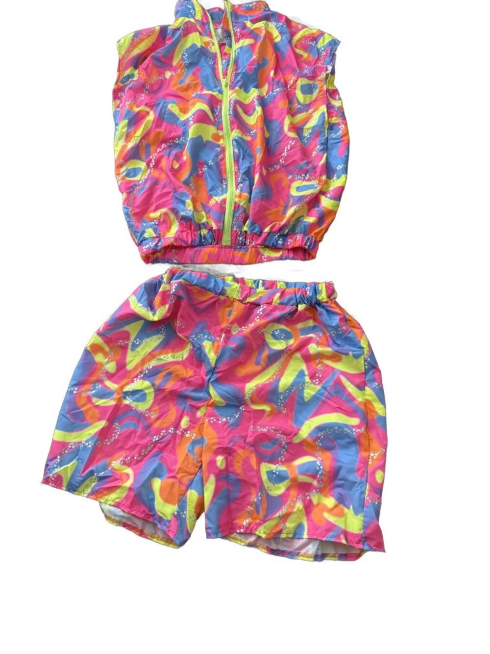 Ken Costume Neon Windbreaker Vest + Shorts Set Adult L - Barbie Movie